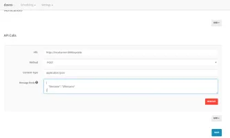 Schedule notifications configuration