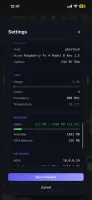 GhostHub system stats/settings screen