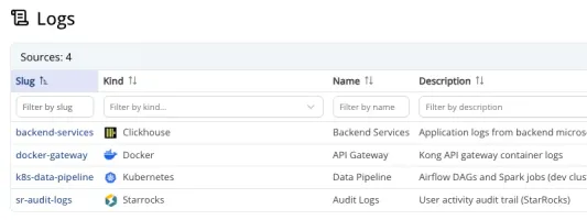 Sources management in light theme