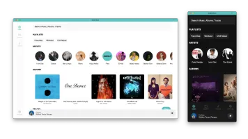 Auddly Music Server web interface preview