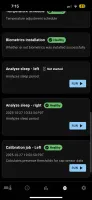 Health status screen