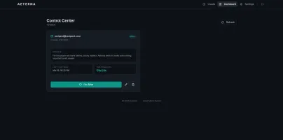 Dashboard showing switches overview