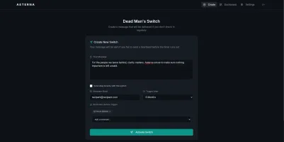 Creating a new dead man's switch