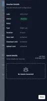Voucher details on mobile