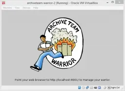 ArchiveTeam Warrior screenshot 1