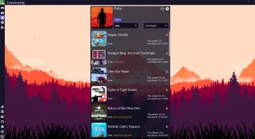 Multi-user and social features showing community gaming