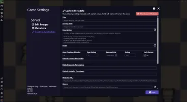 Automatic metadata enrichment with cover art and game details