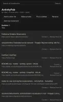 List view with bookmarks