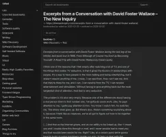 Bookmark detail view with archived content