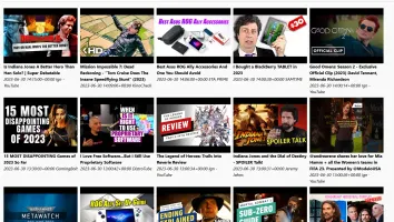 YouTube gallery view