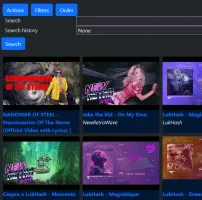 Dark theme UI