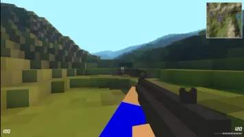 Voxel FPS gameplay screenshot