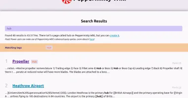 Search page in light theme