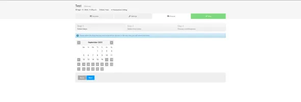 Poll creation step 2