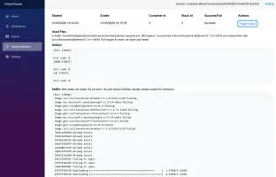 Output of an update attempt