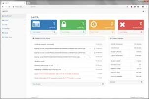 LabCA admin dashboard