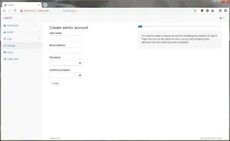 LabCA setup wizard step 1