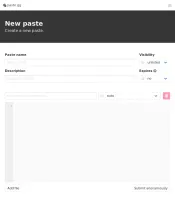 Paste web UI in the light theme