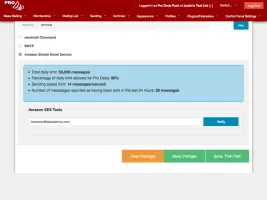 Mail sending options (sendmail, SMTP, Amazon SES)