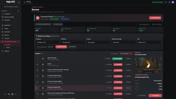 Community Prerolls browsing filtered to holiday prerolls with preview panel