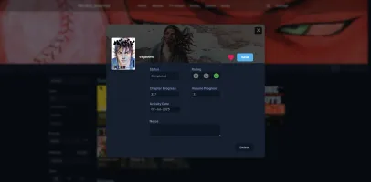 Edit screen for media items