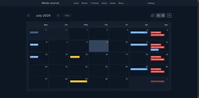 Calendar screen