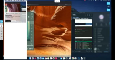 DezKVM web UI remote console view