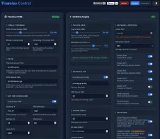 Tiramisu Control Panel overview