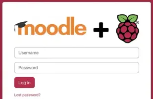 Moodle login page on MoodleBox