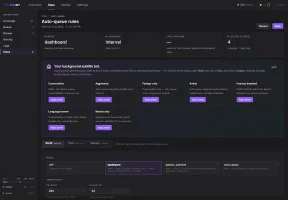 Auto-queue rules with score thresholds, language filters, and live preview