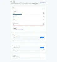 AI accounts screen listing Claude, Codex, and Gemini accounts with sign-in state and plan tier