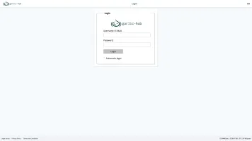 Login screen
