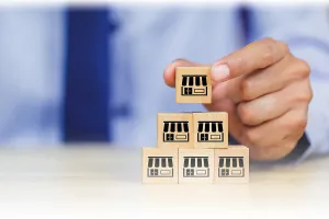 Multi-store management interface