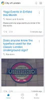 Home feed on mobile