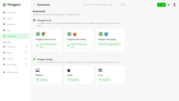 Downloads view