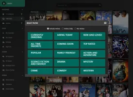 Filter modal on desktop