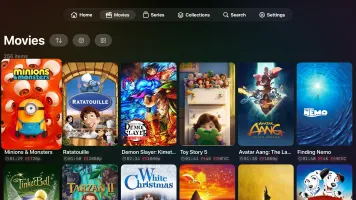 Movie library in the native Apple TV app