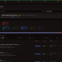 A completed Blockbusterr job run showing its decision flow and media results