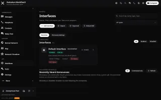 Desktop interfaces management in dark mode