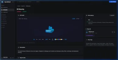 Interactive 3D Studio with Real-time Filament Swatches
