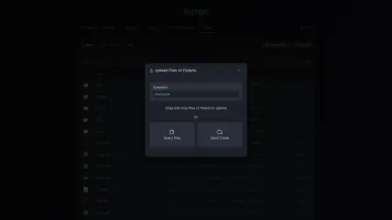 File upload with drag-and-drop support