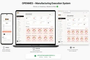OpenMES on desktop, mobile and web
