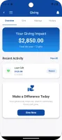 B1 mobile app giving screen