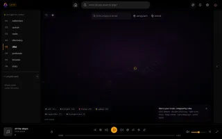 The vibe map, library drawn as stars in 3D