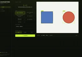 Detection result — labeled reticle boxes show what was found