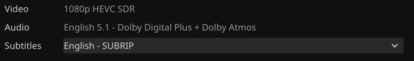 Track names after metadata cleanup