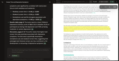 Focused line highlights vs full passage highlights