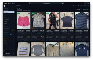 Real-time listing feed with new matches