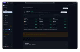 Proxy group management interface