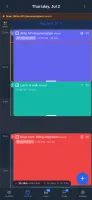 Android app timeline grid view